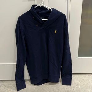Polo RL - Men’s Sz. L Navy Shawl Collar Sweater